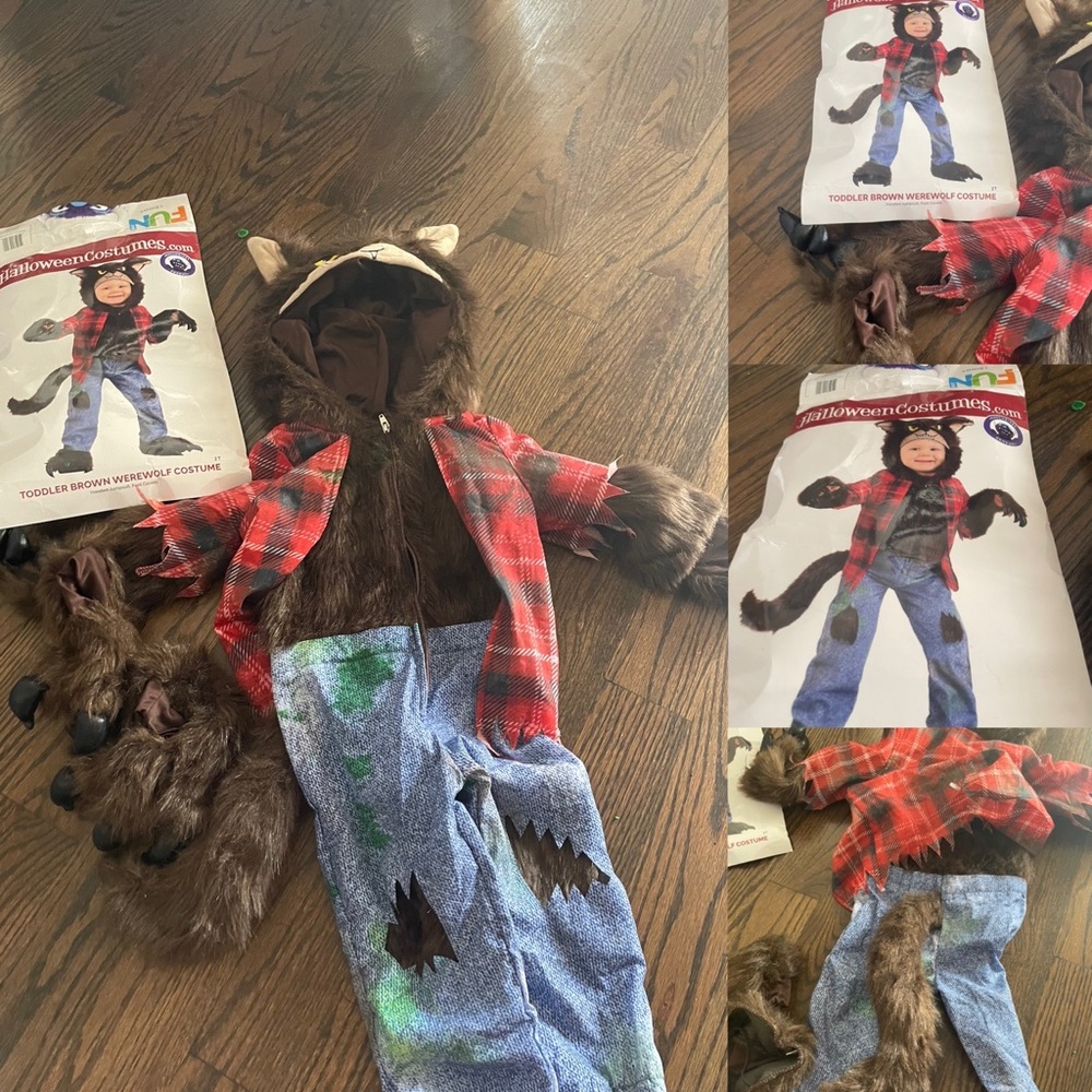 Halloween ware wolf costume toddler 2T
